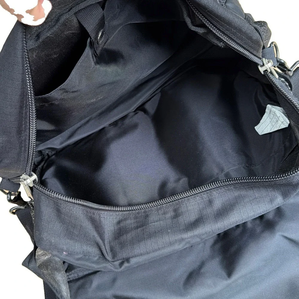 VTG L.L Bean Convertible Messenger Backpack Bag Gorpcore Y2K OHN74 Ripstop Black